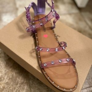 Never worn Steve Madden lilac jellies